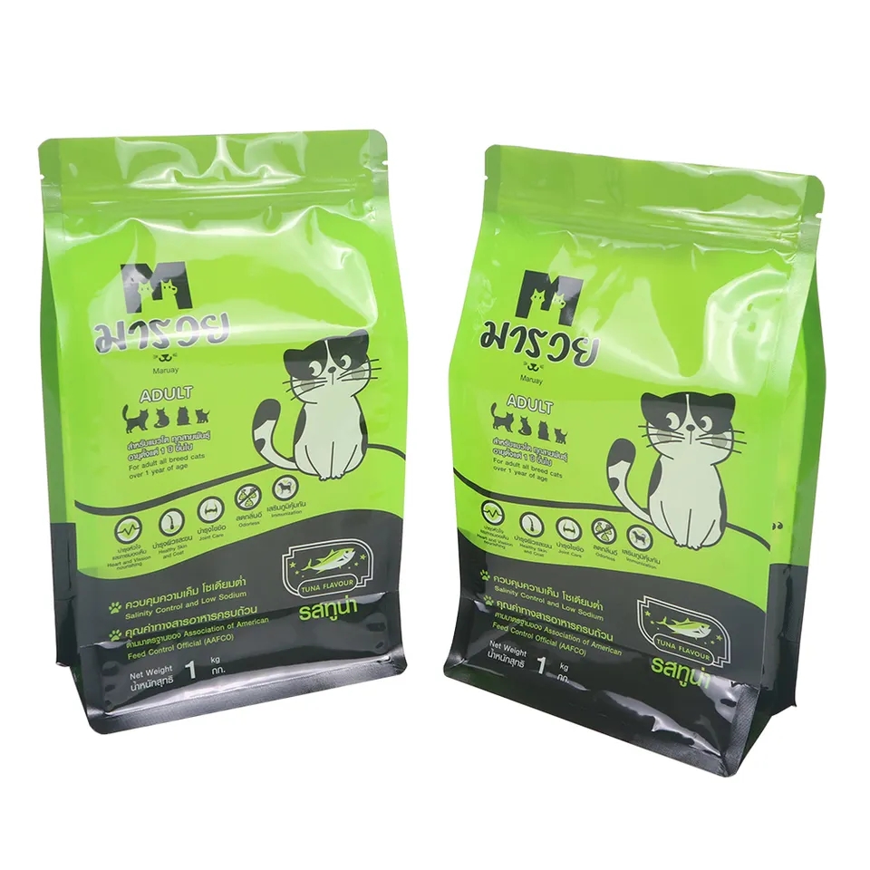cat food flat bottom pouch