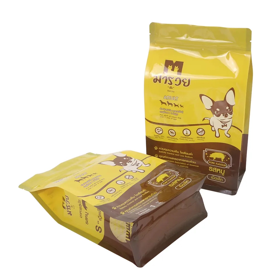 dog food flat bottom pouch