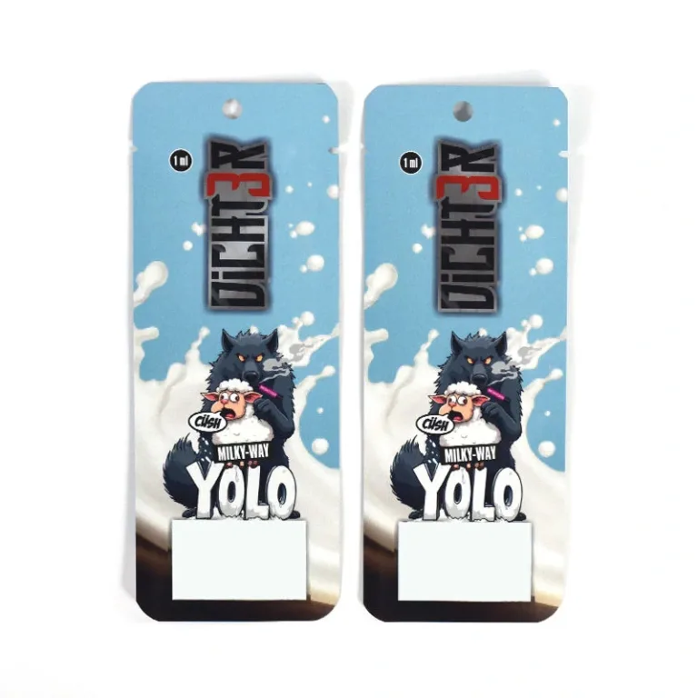 Cartoon printed three-side seal bag