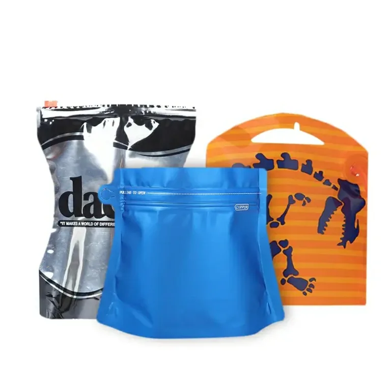 Custom irregular zipper food pouches