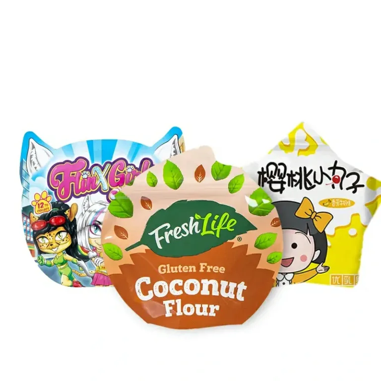 Dynamite holographic shaped resealable bag