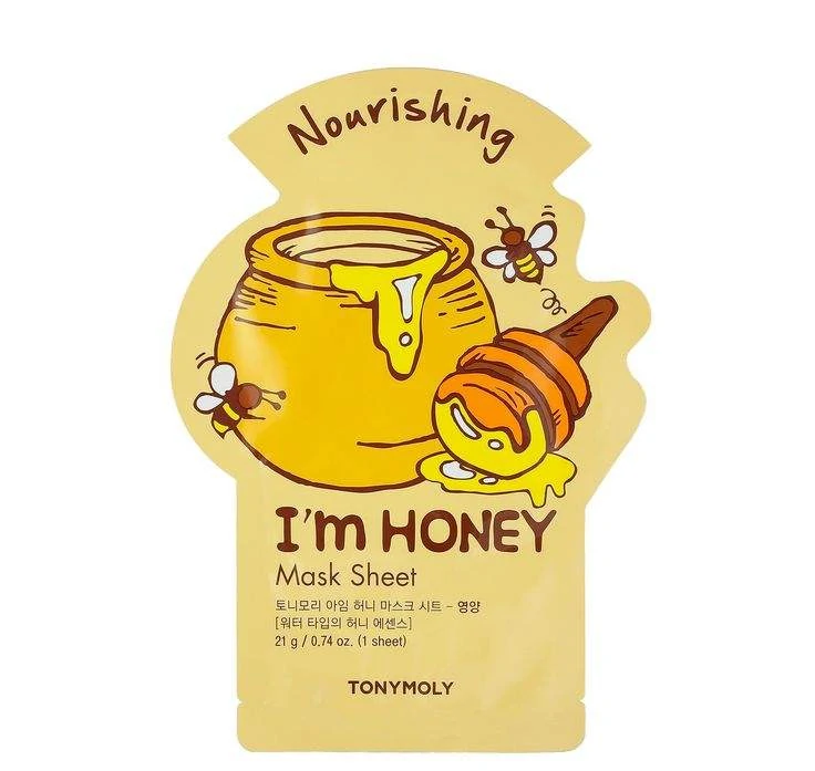Honey printed die-cut skincare sachet
