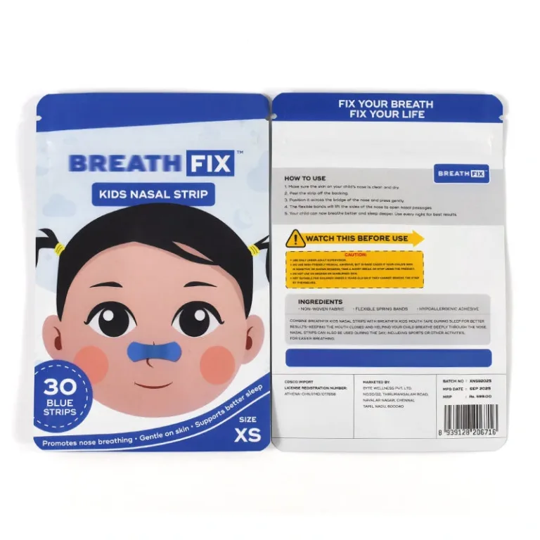 Kids product three-side seal packaging bag