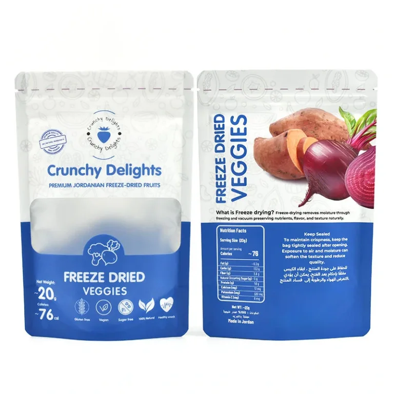 Transparent pouches features