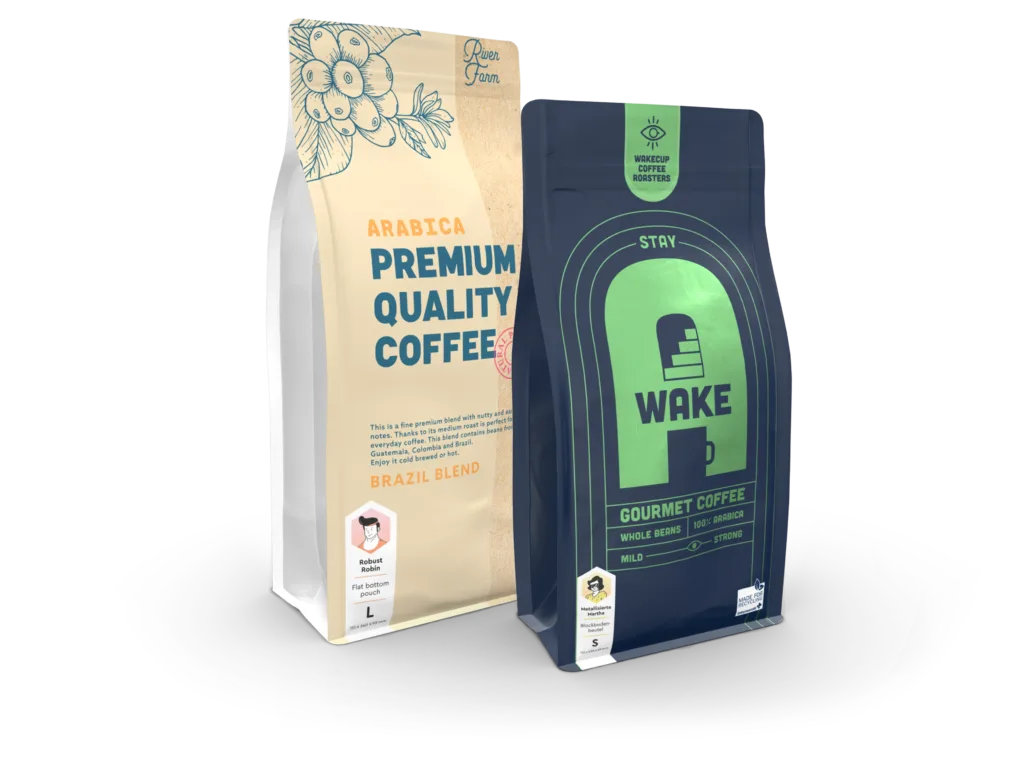 coffee-packaging-flat-bottom-pouches-fully-printed-makepac