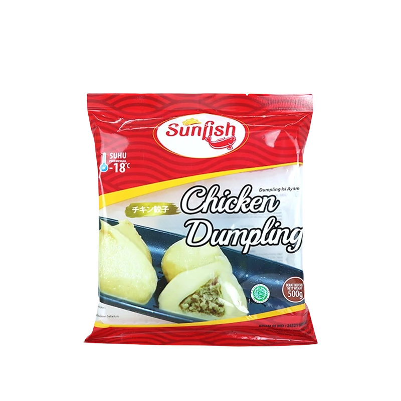 500g frozen chicken dumpling printed plastic pouch