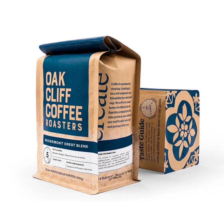 Coffee bag with tin tie