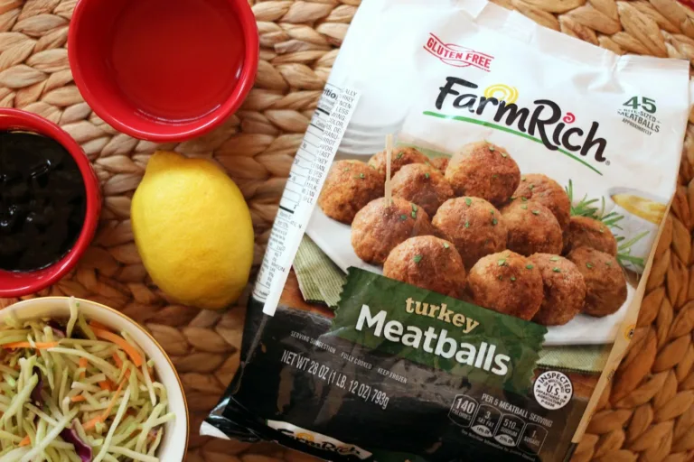 Gluten free turkey meatball frozen food stand up pouch lifestyle shot
