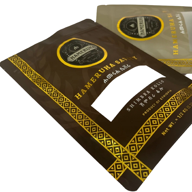 Gold stamping on pattern