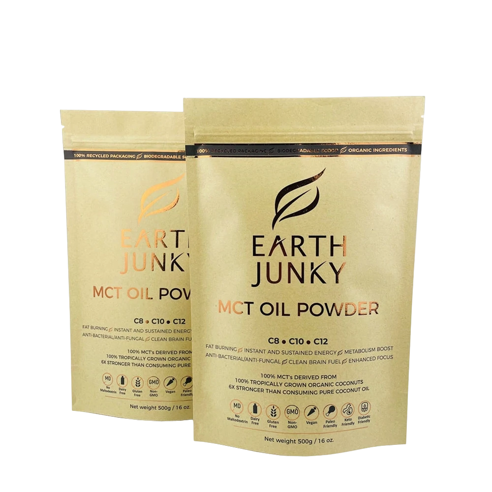 Kraft paper bags with hot stamping