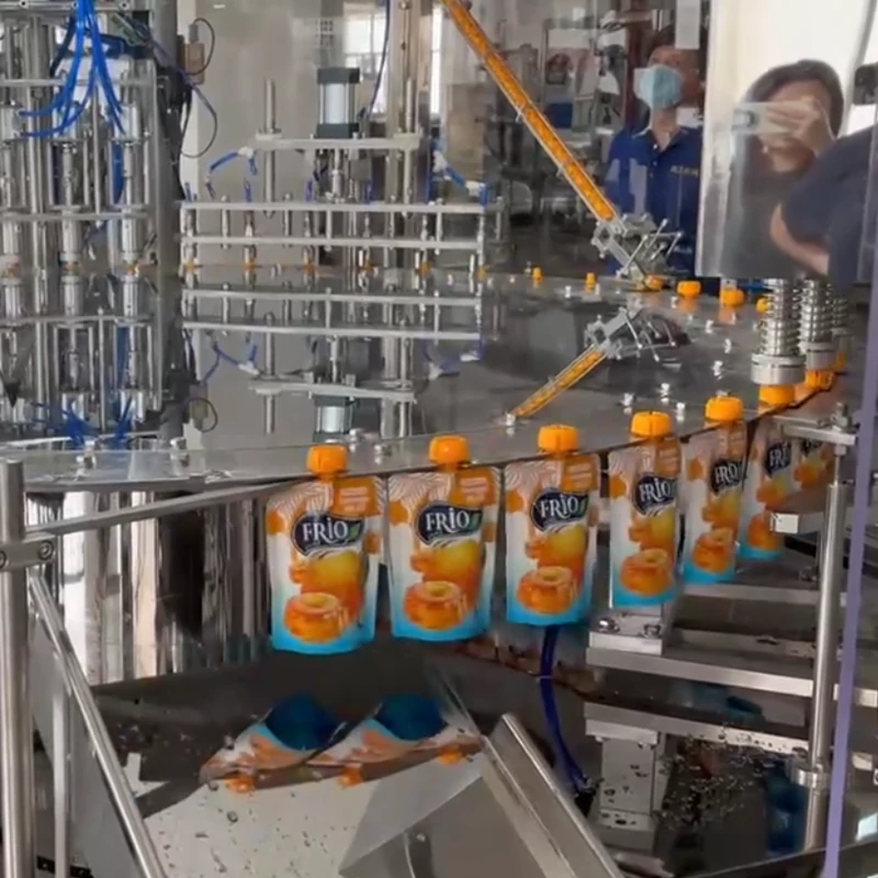 Large spout bag filling machine