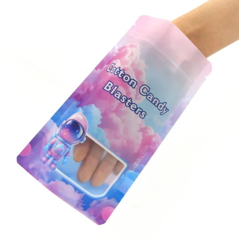transparent window on pouches