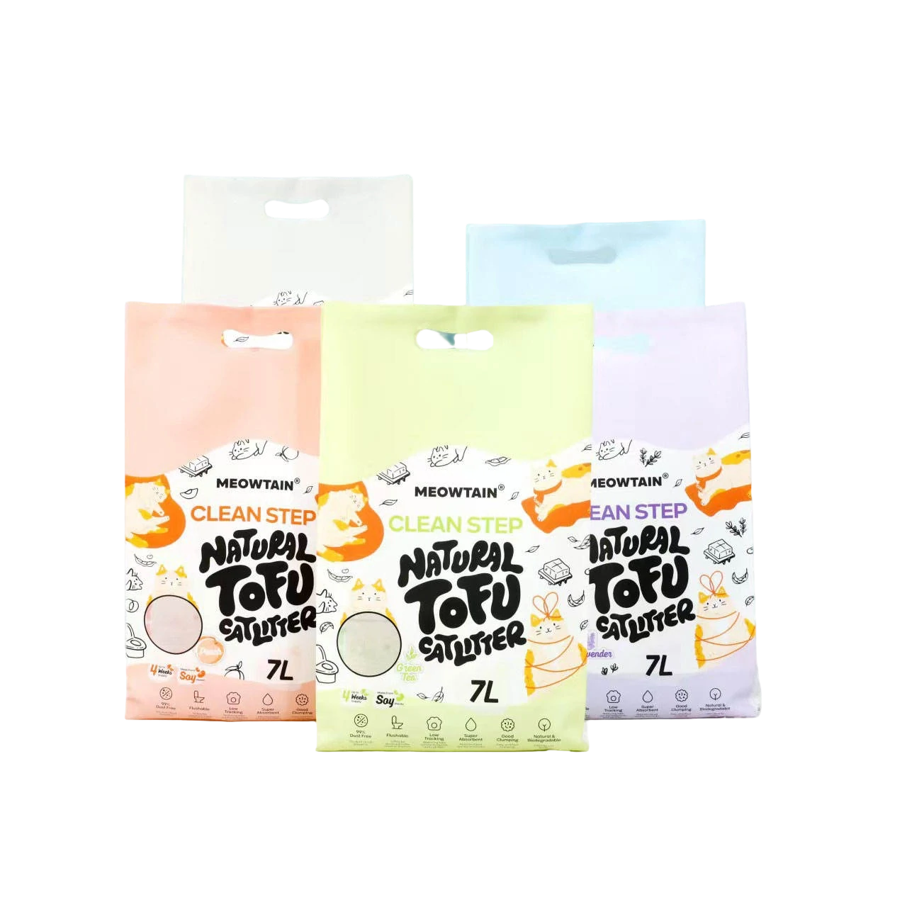 vacuum packed cat litter bags