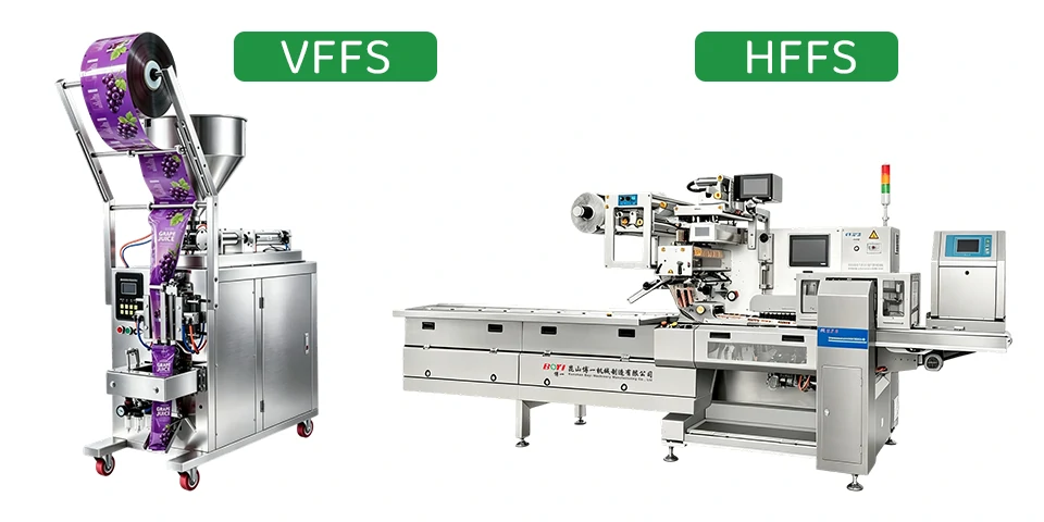 Flow wrapper VFFS and HFFS