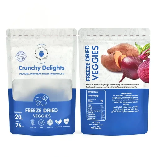Transparent pouches features
